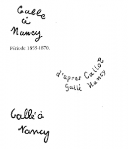signature galle nancy