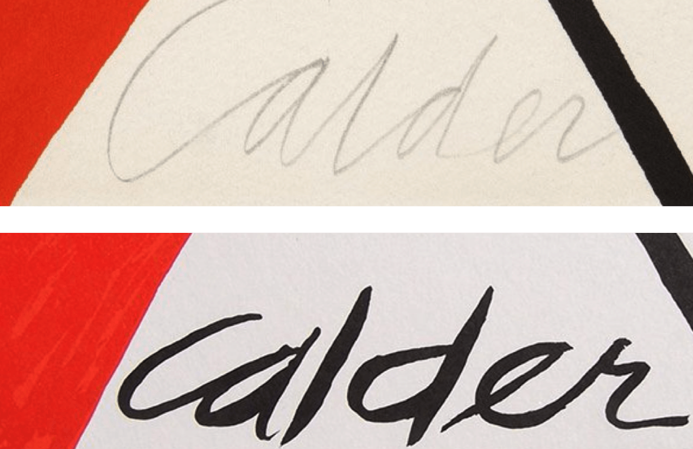 expertise signature calder