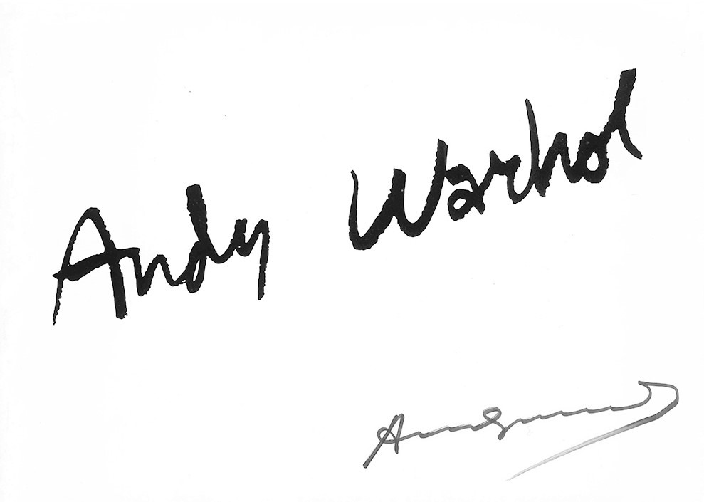 expertise signature warhol