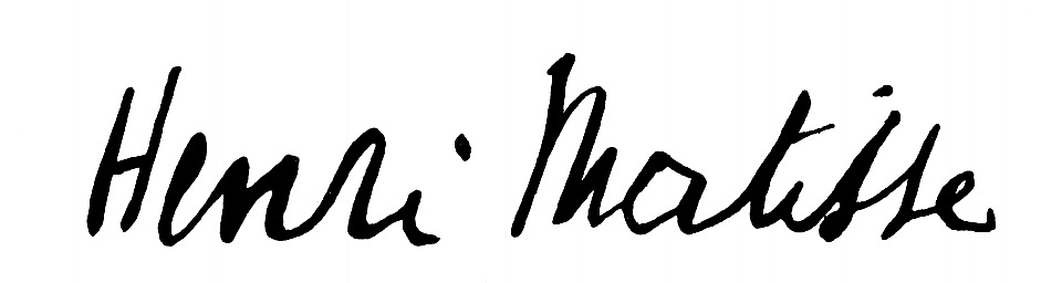 expertise signature Henri Matisse