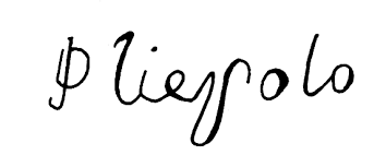 Expertise signature Giovanni Domenico Tiepolo