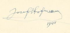 Signature Josef Hoffmann