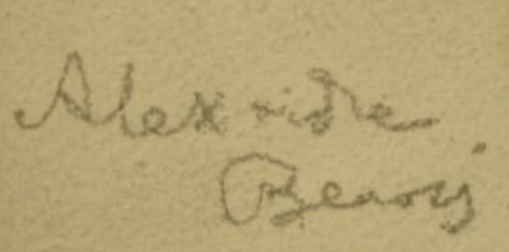 Alexandre BENOIS signature