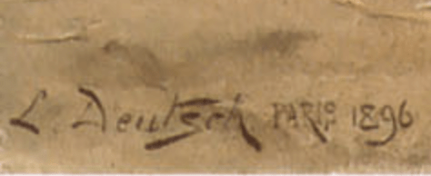 Ludwig DEUTSCH signature
