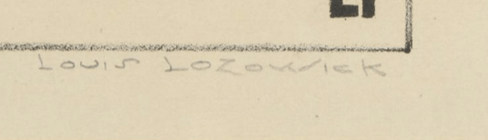  Louis LOZOWICK signature