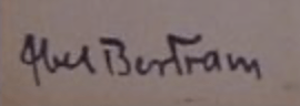 signature Abel BERTRAM