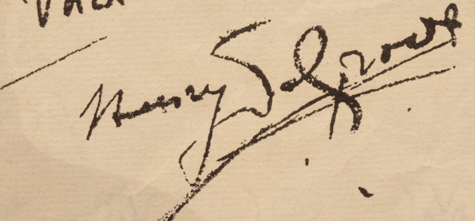 signature HENRY DE GROUX