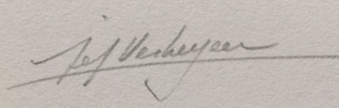 signature Jef VERHEYEN