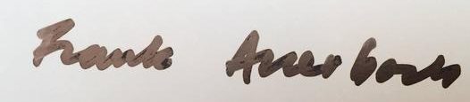 signature frank auerbach