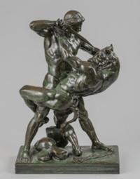 Oeuvre "Thésée combattant le Minotaure" d'Antoine-Louis Barye 