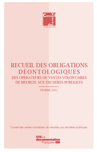 Obligations déontologiques CVV 2012
