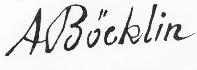 signature Arnold BÖCKLIN