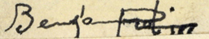 Signature Benjamin Rabier