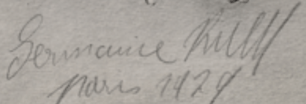 Signature Germaine Krull