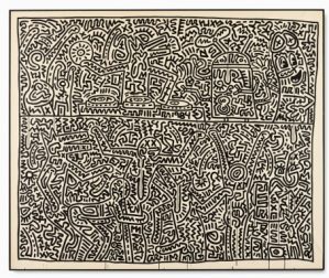 expertise keith haring dessin