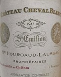 Grand cru de Bordeaux Cheval blanc de 1947