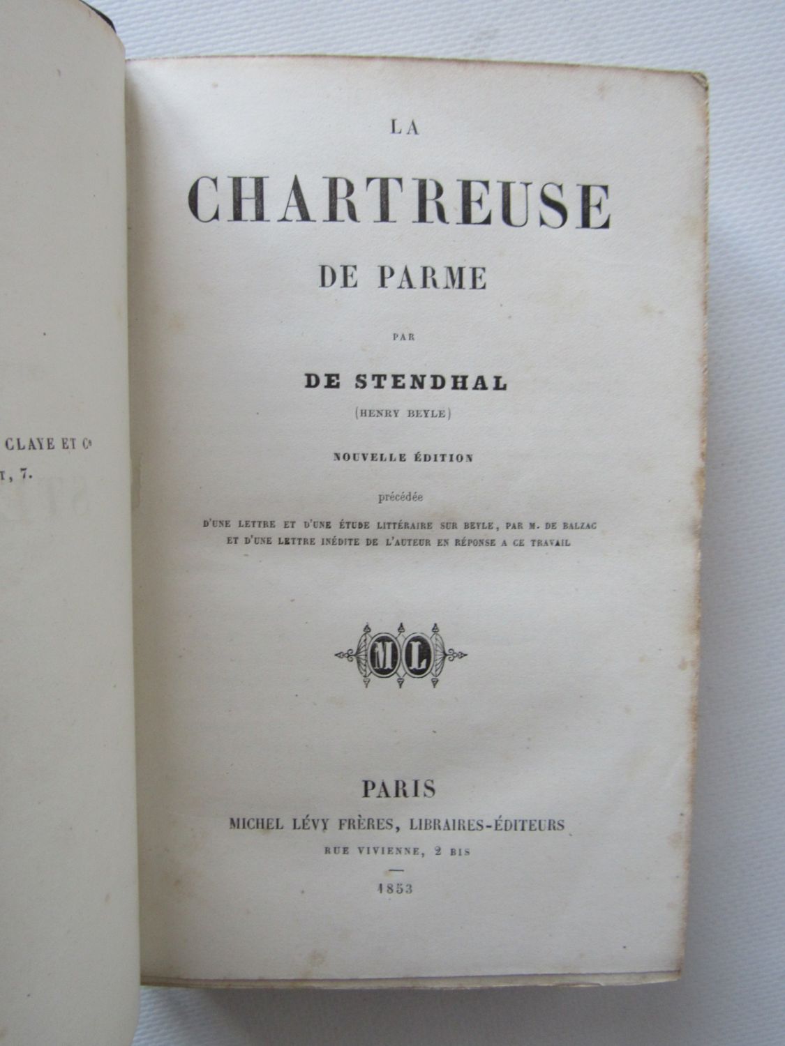Estimation La chartreuse de Parme de Stendhal | Expertise gratuite