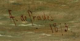Alfred Frank de Prades signature