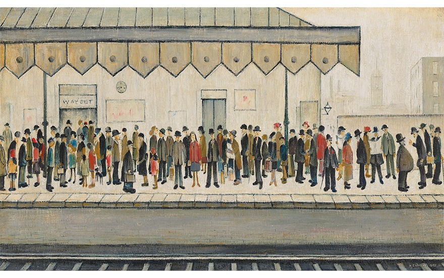 PYROSUN L. S. Lowry Poster sur toile Peinture à l'huile
