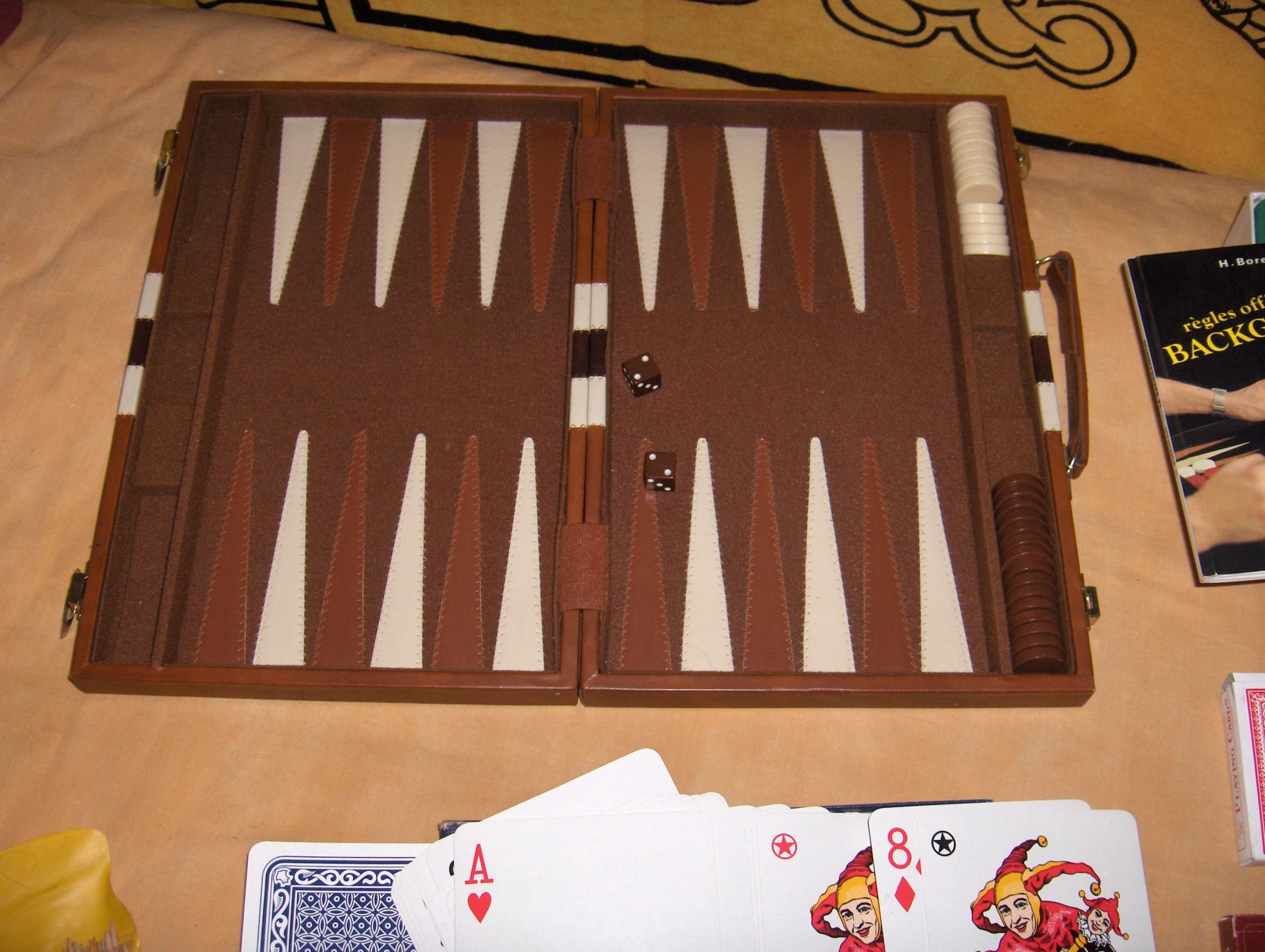 Mallette De Jeu Bugatti – Rare Set Backgammon Et Dames (occasion Vintage)