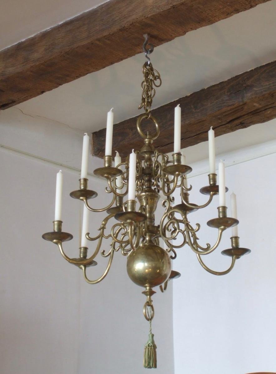 Lustre Hollandais du XIXème Siècle en bronze | Demandez une estimation